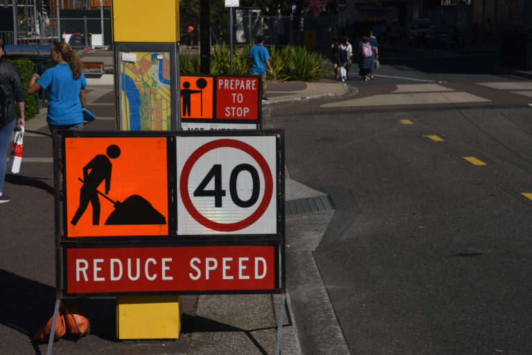 Keep your eyes on the road workers
