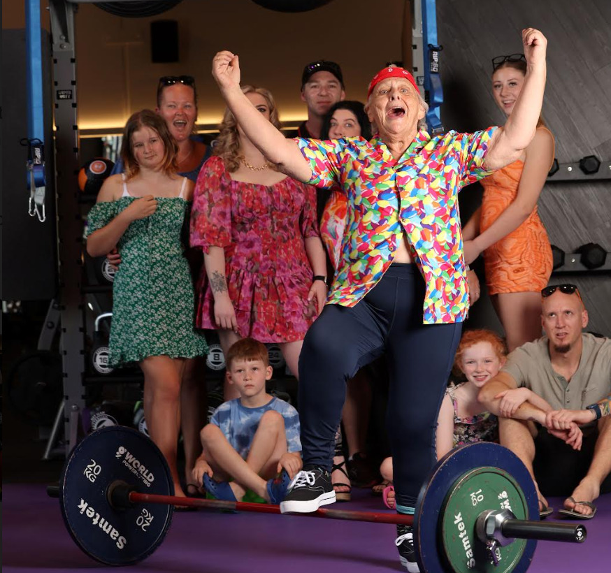 Powerlifting grandma is setting records and beating women half her