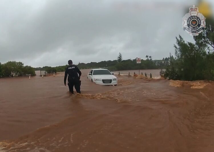 Man fined after being rescued from floodwaters